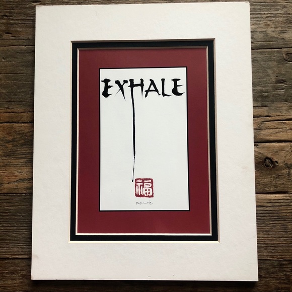 Exhale & Breathe Prints With Double Mats 8x10 - Picture 6 of 15